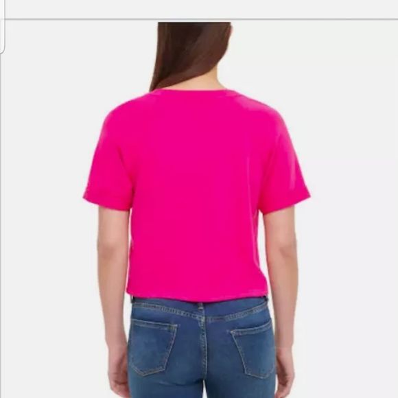 NEW Calvin Klein Monogram Logo Short Sleeve Top - Picture 4 of 9